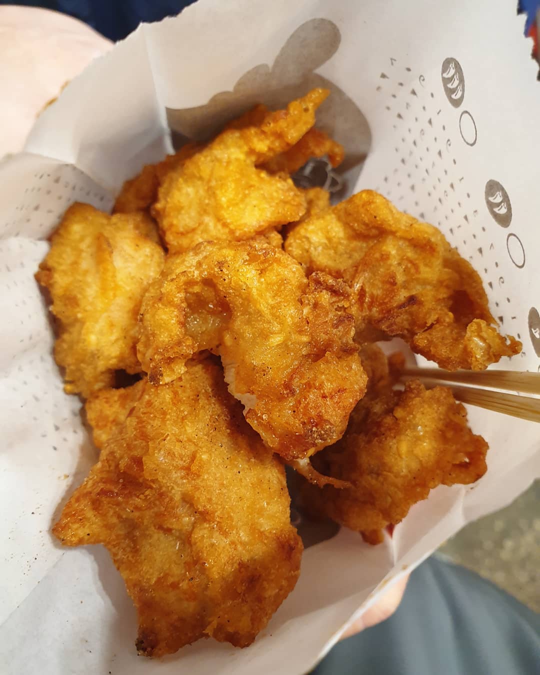 香香鸡块 (NT$80) — Taipei popcorn chicken!