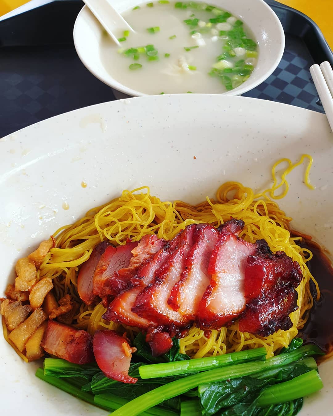 Char siew wanton mee ($5)!