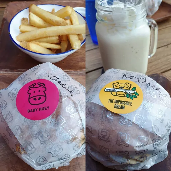 The real vs the reel beef burgers!