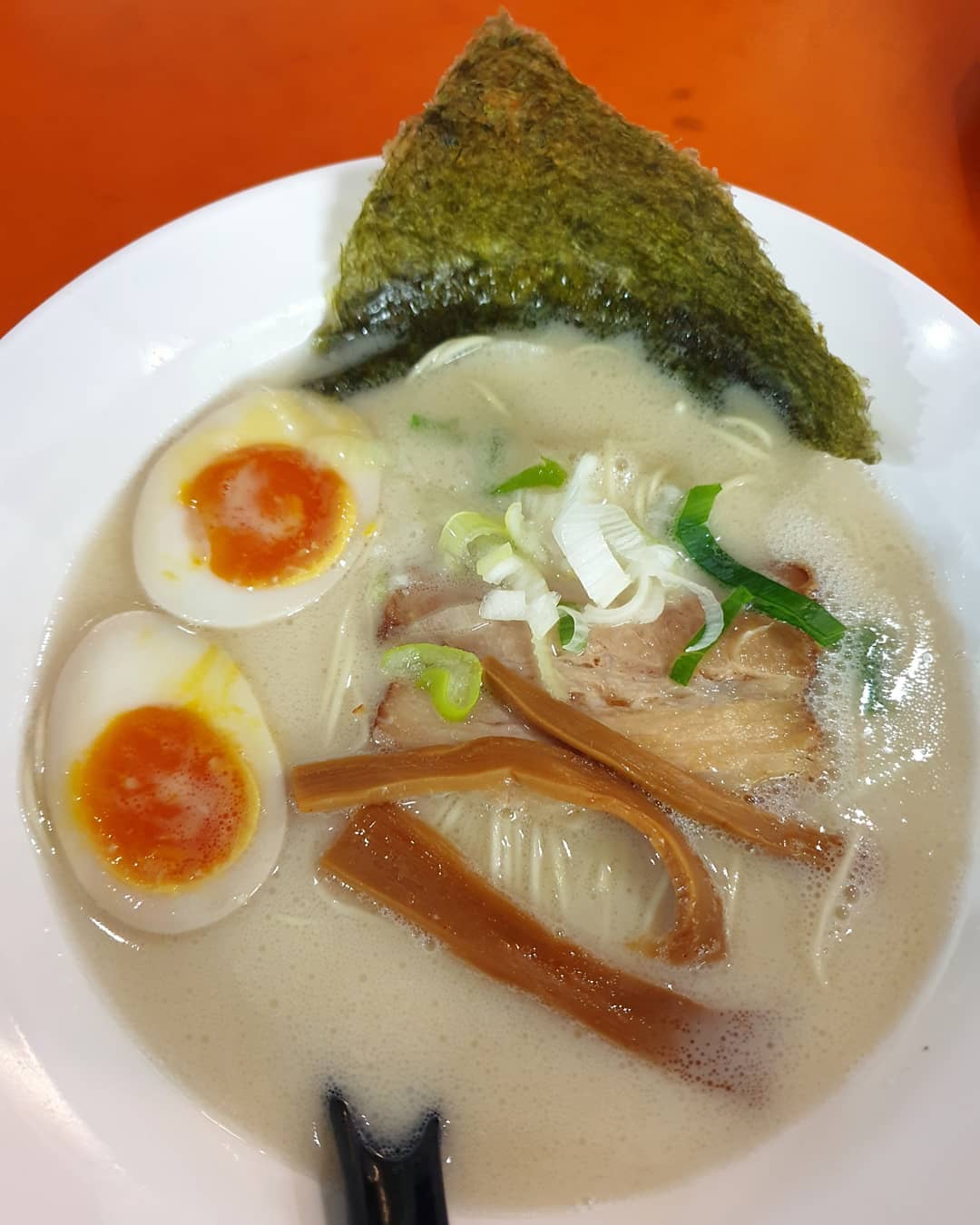 Ajitama tonkotsu ramen ($7.80)!