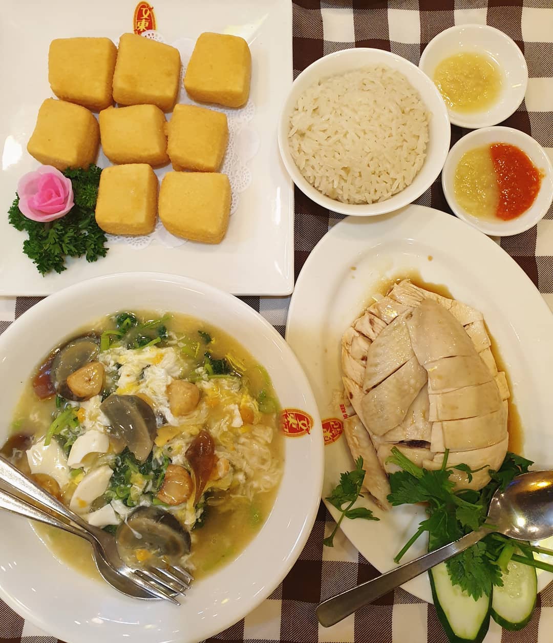 Chicken rice ($34.80)!