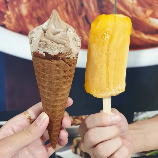 Chocolate ($2.20) x Mango ($1.20)!