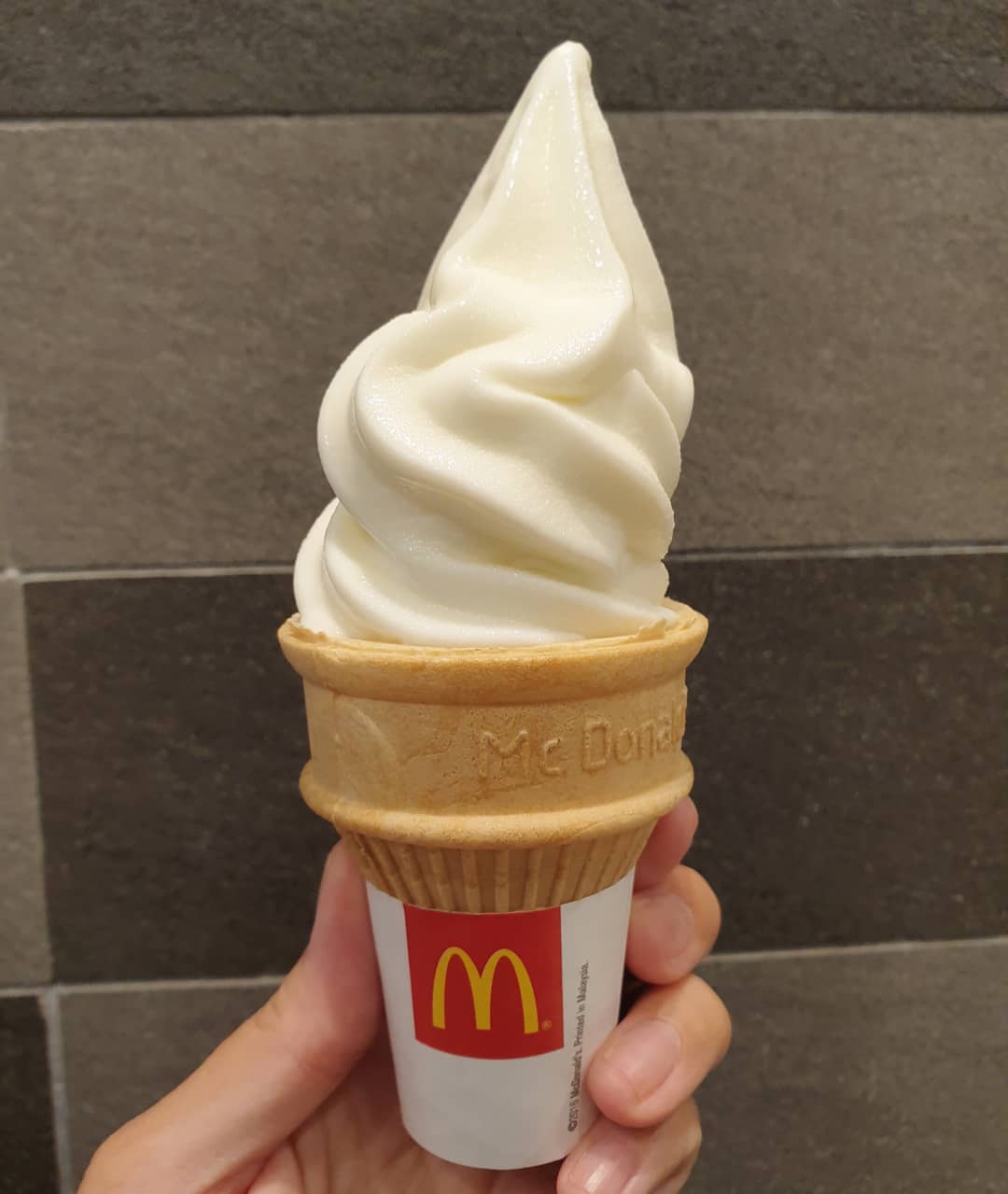 Vanilla cone (Upgreat: $0.10)!