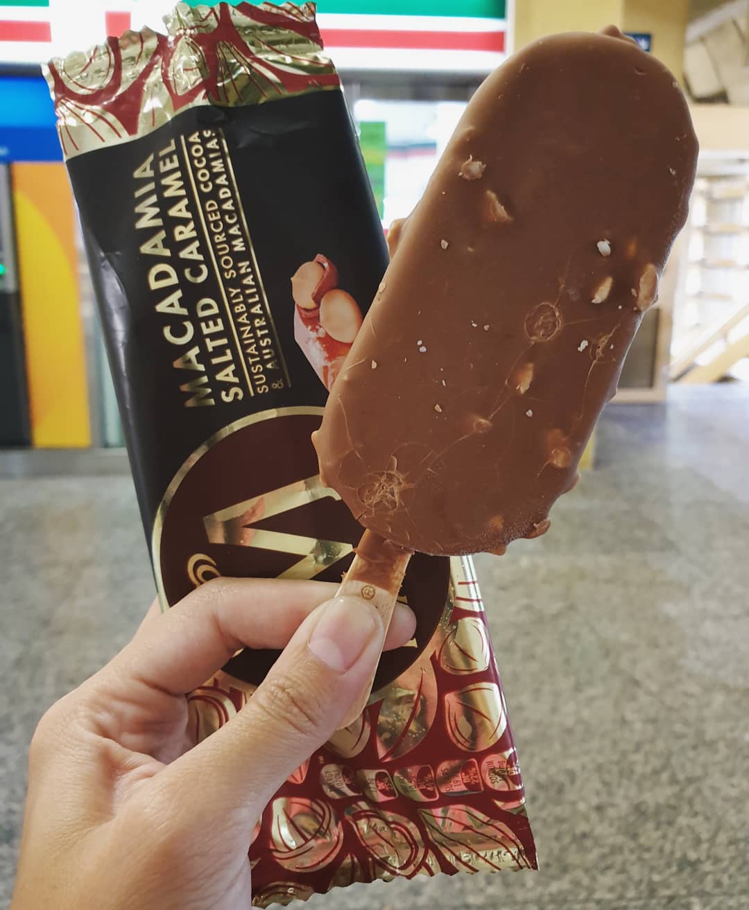 Macadamia salted caramel ($4.20)!
