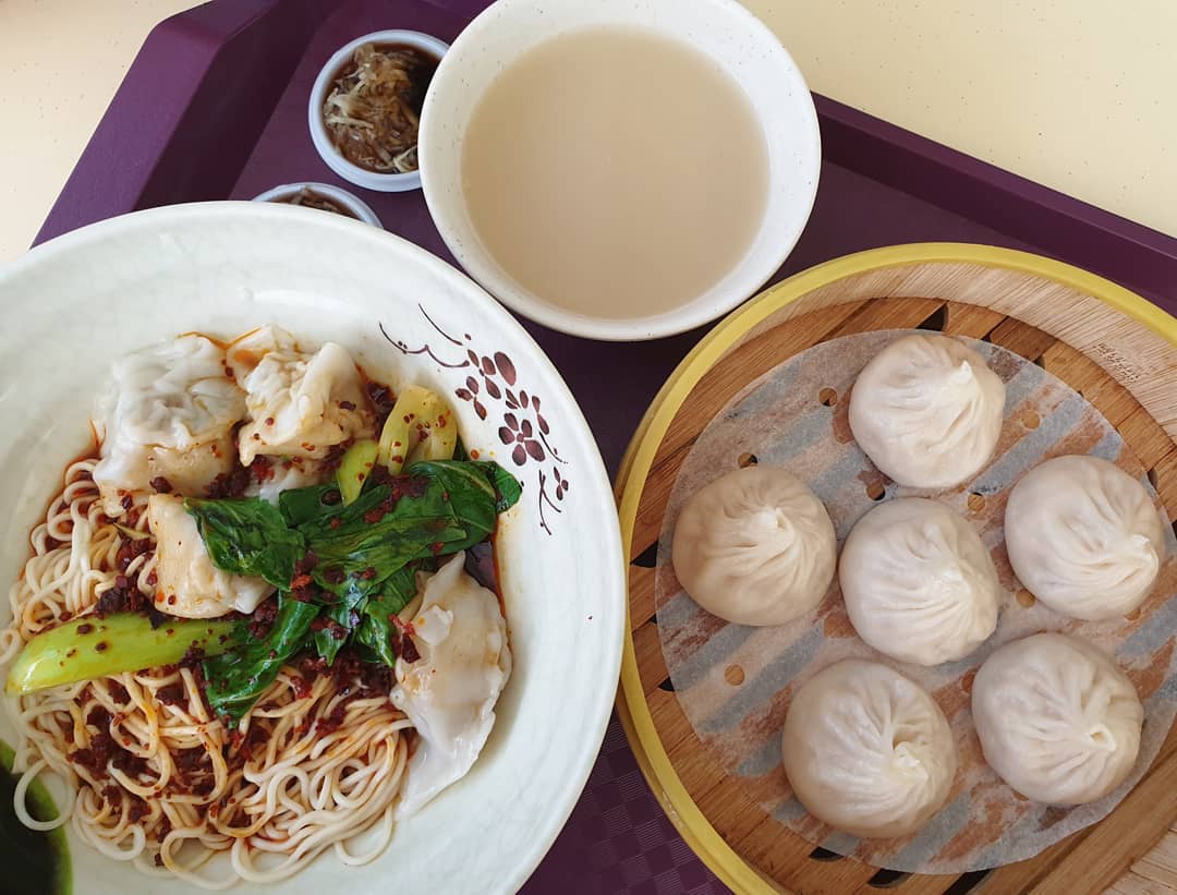Pork dumpling noodles ($4) & Xiao long bao ($4.50)!