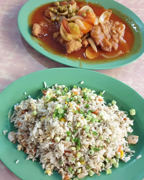 Pork chops ($6) & Fried rice ($6)!