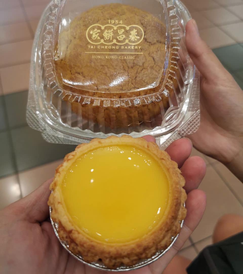 Char siew polo bun ($2.75) & Egg tart ($2)!