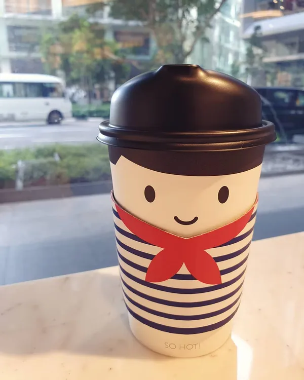 Green tea latte ($5.50)!