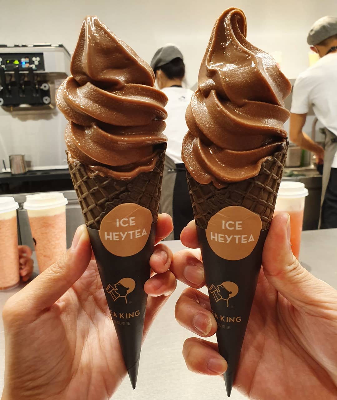 Ovaltine ice cream cone ($4.50 each)!