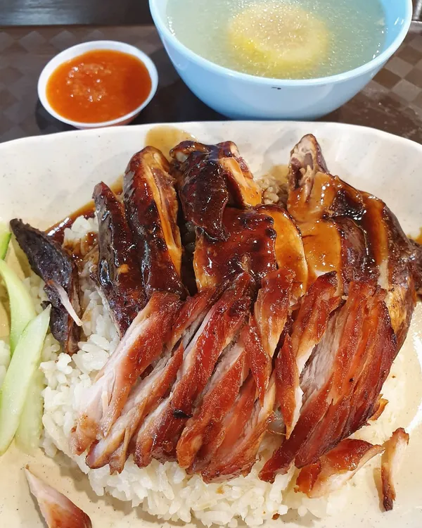 油鸡 叉烧 饭 ($3)!