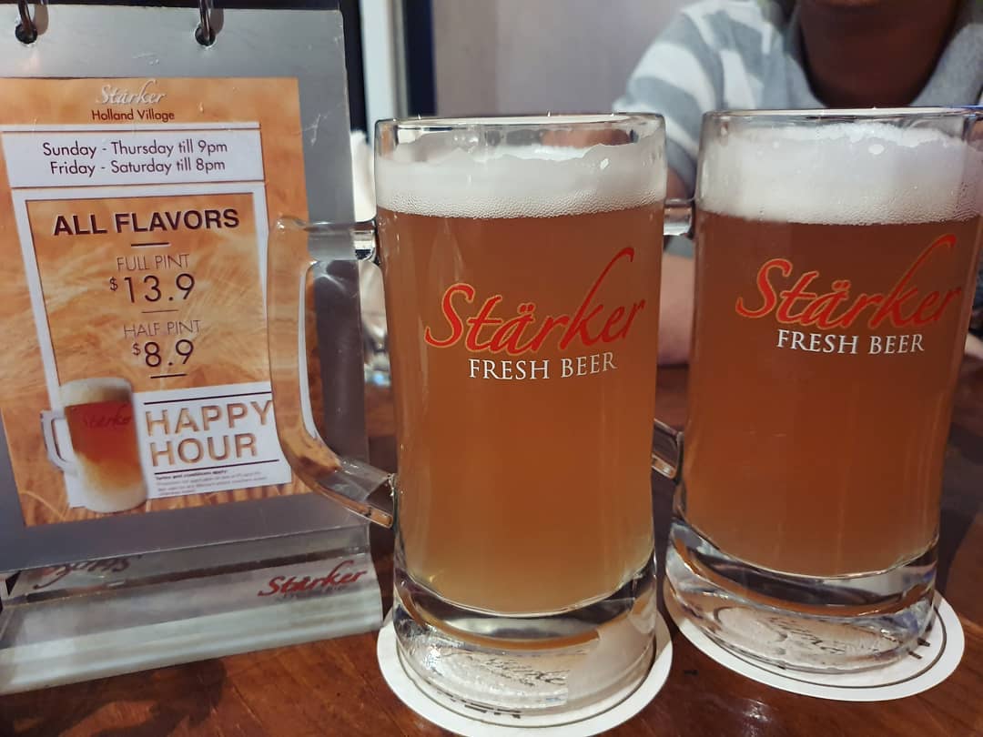 Lychee beer (happy hour: $13.90++ each)!