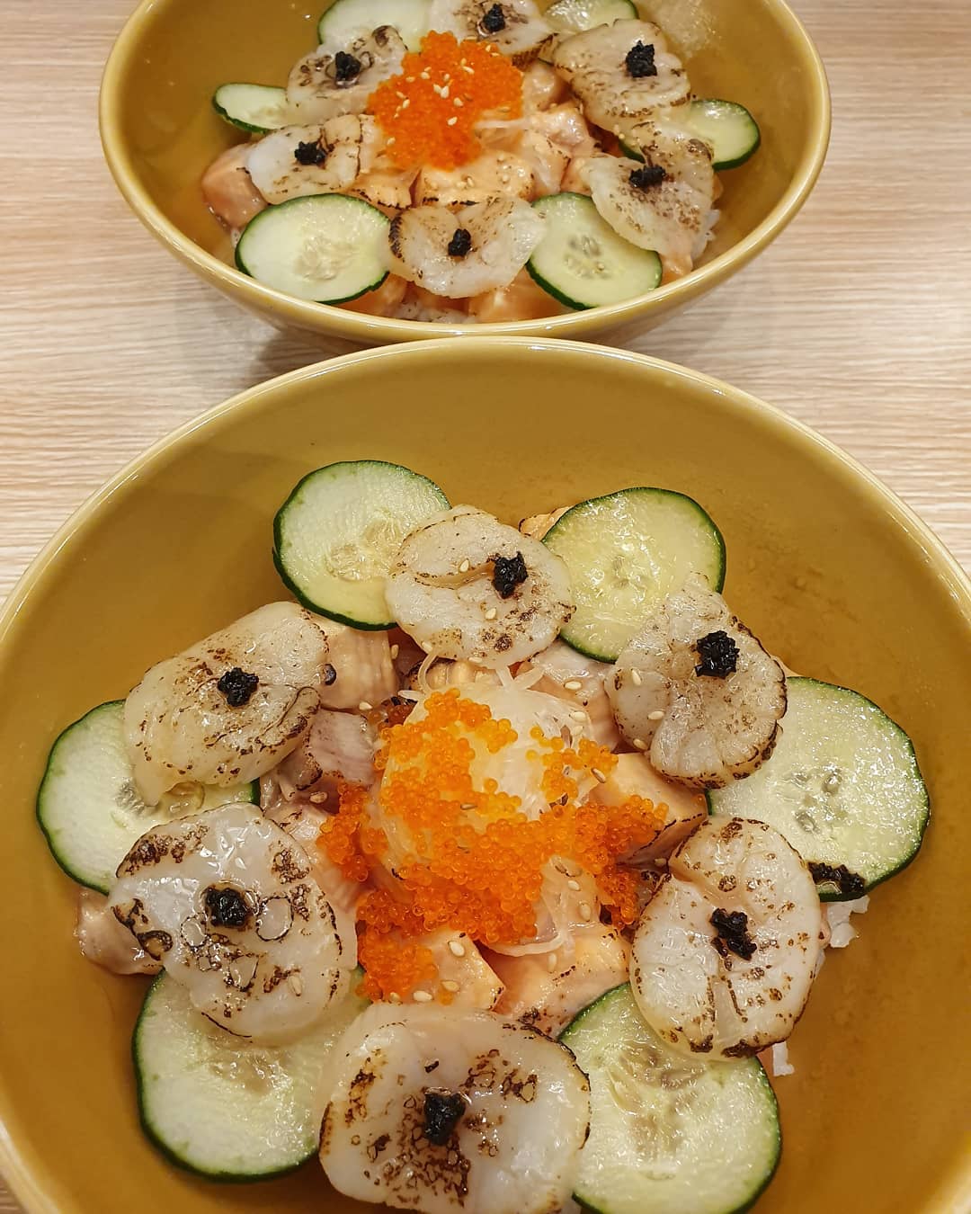 Aburi scallop salmon don (Burpple Beyond 1 for 1: $17)!