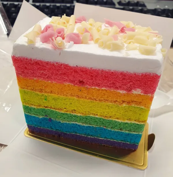 Rainbow cake (1 for $3.50, 2 for $6)!