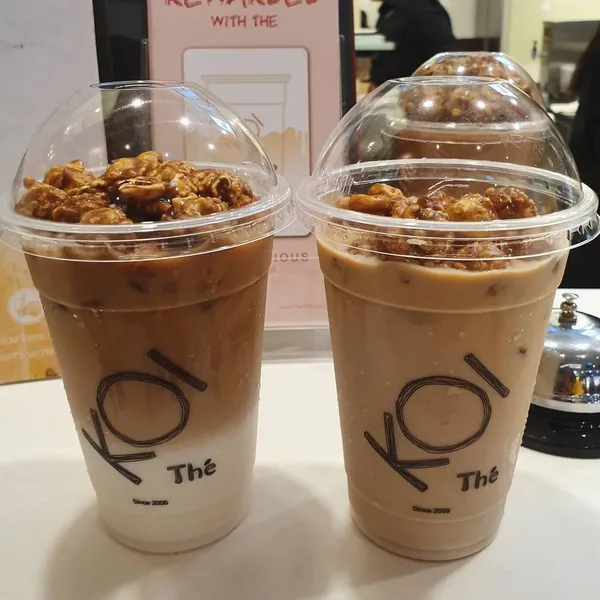 Pop pop tea latte ($4.40 each)!