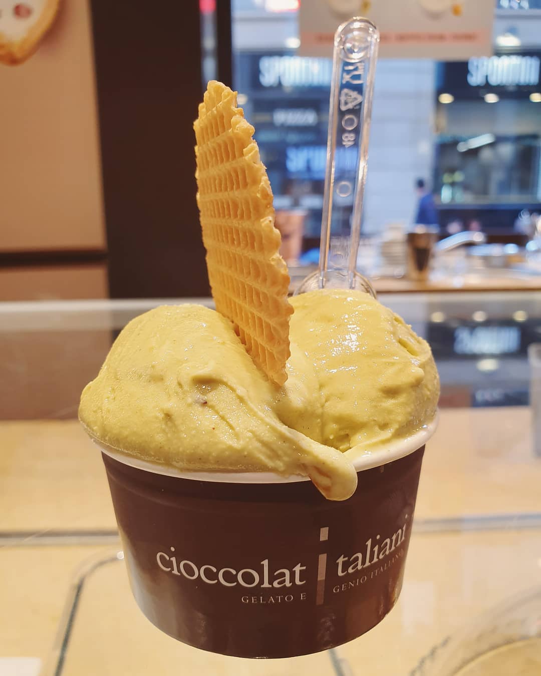 Pistachio (€3.60)!