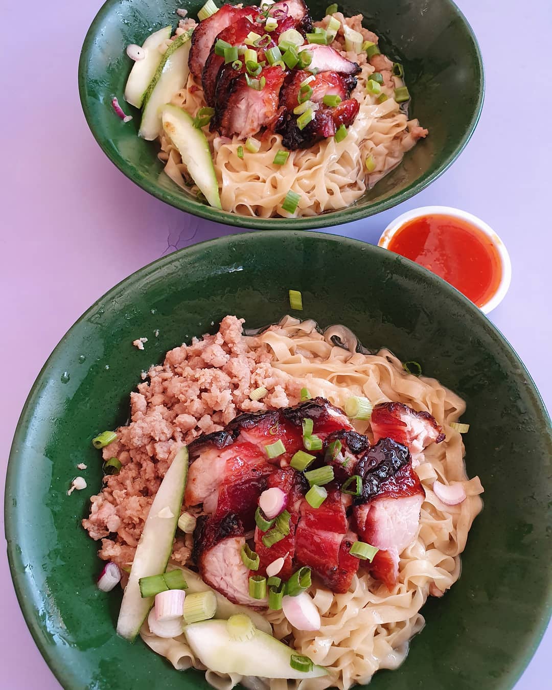 Char siew (+ char siew) hakka noodles ($5.50 each)!