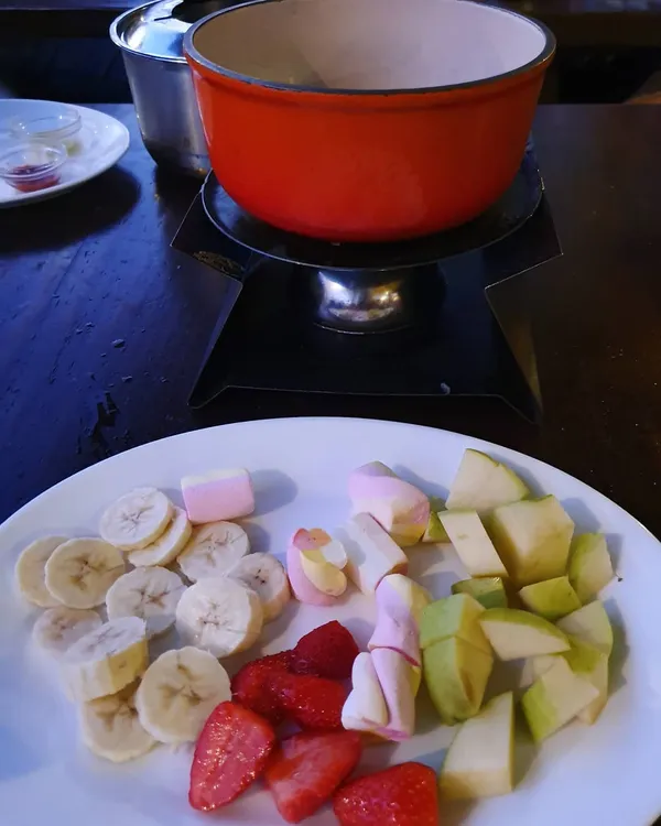 Chocolate fondue!