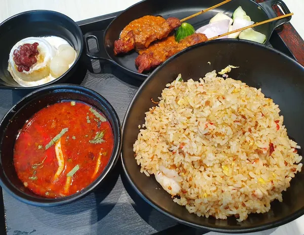 XO seafood fried rice bento set ($17.50++)!