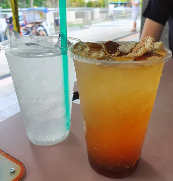 Orange peel and sour plum drink ($1.50)!