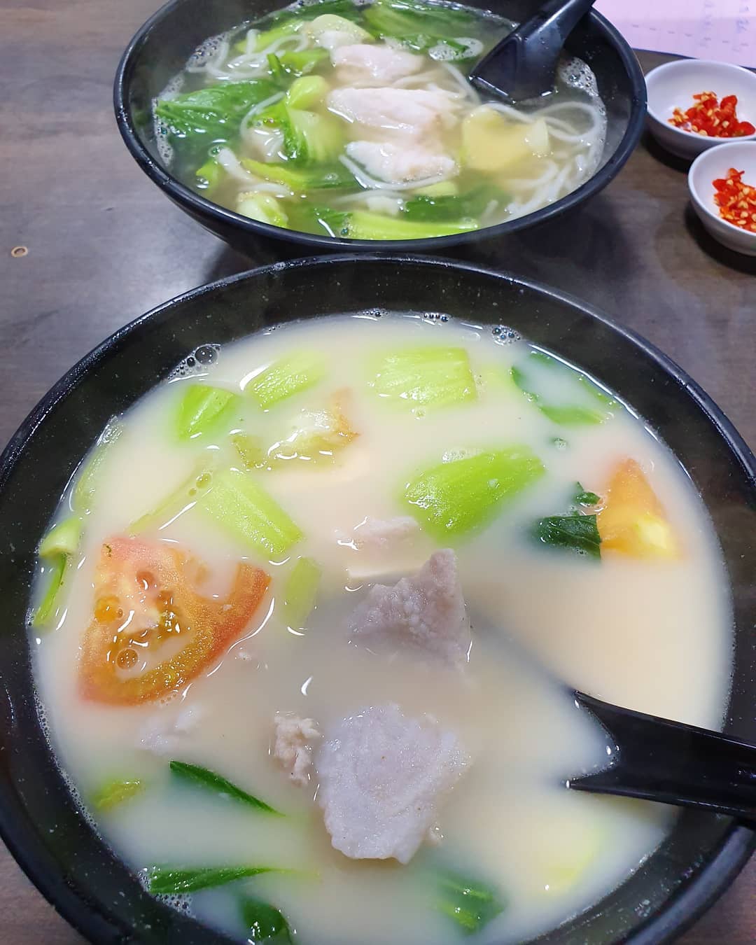 Sliced fish soup ($5.80 each)!