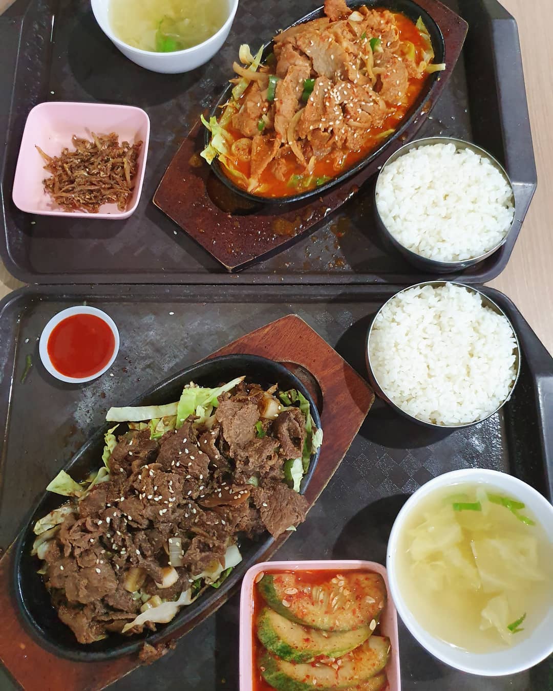 Spicy pork ($9) & Sliced beef ($10.50)!