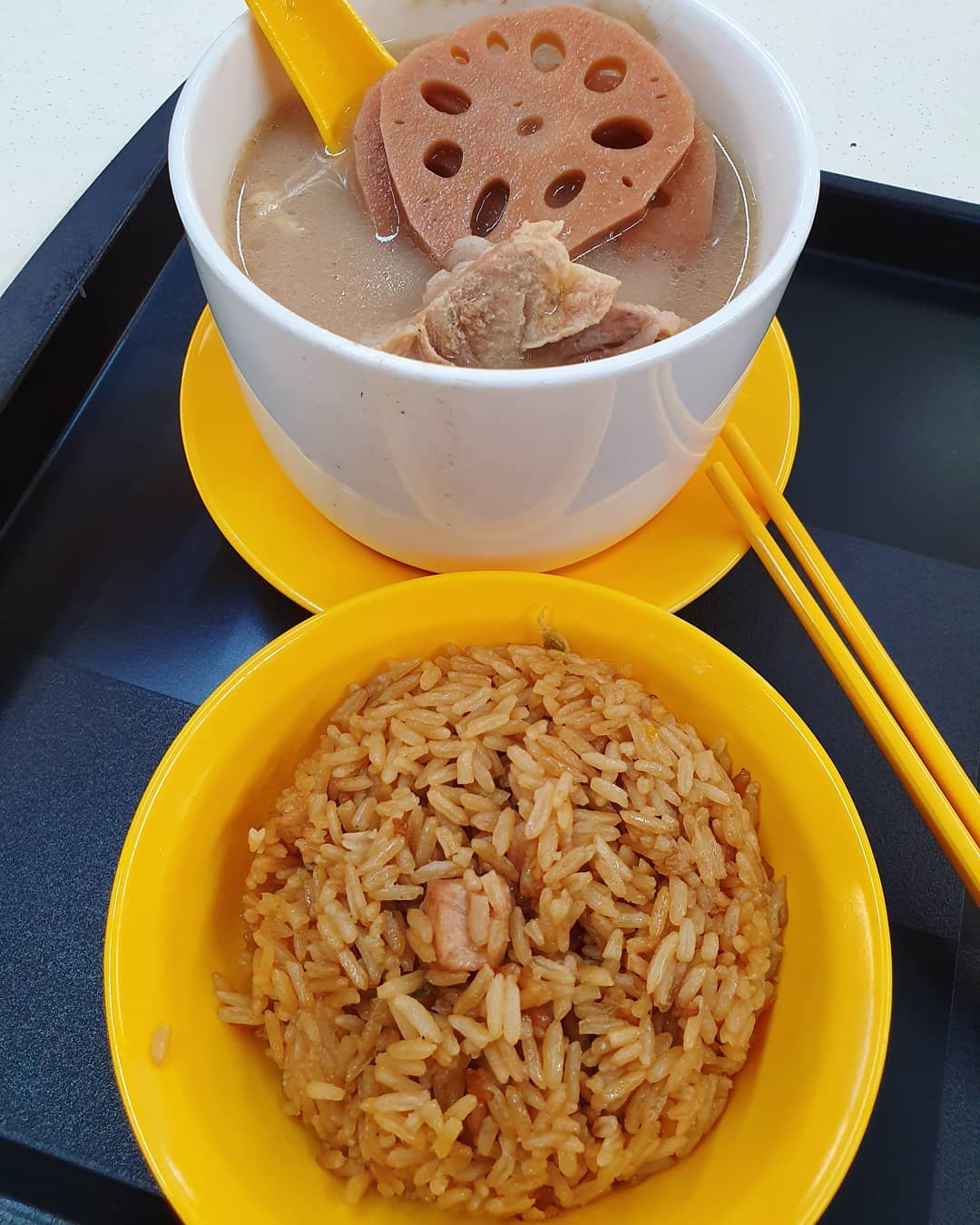 花生莲藕汤 ($4.50) & 芋头饭 ($1)!