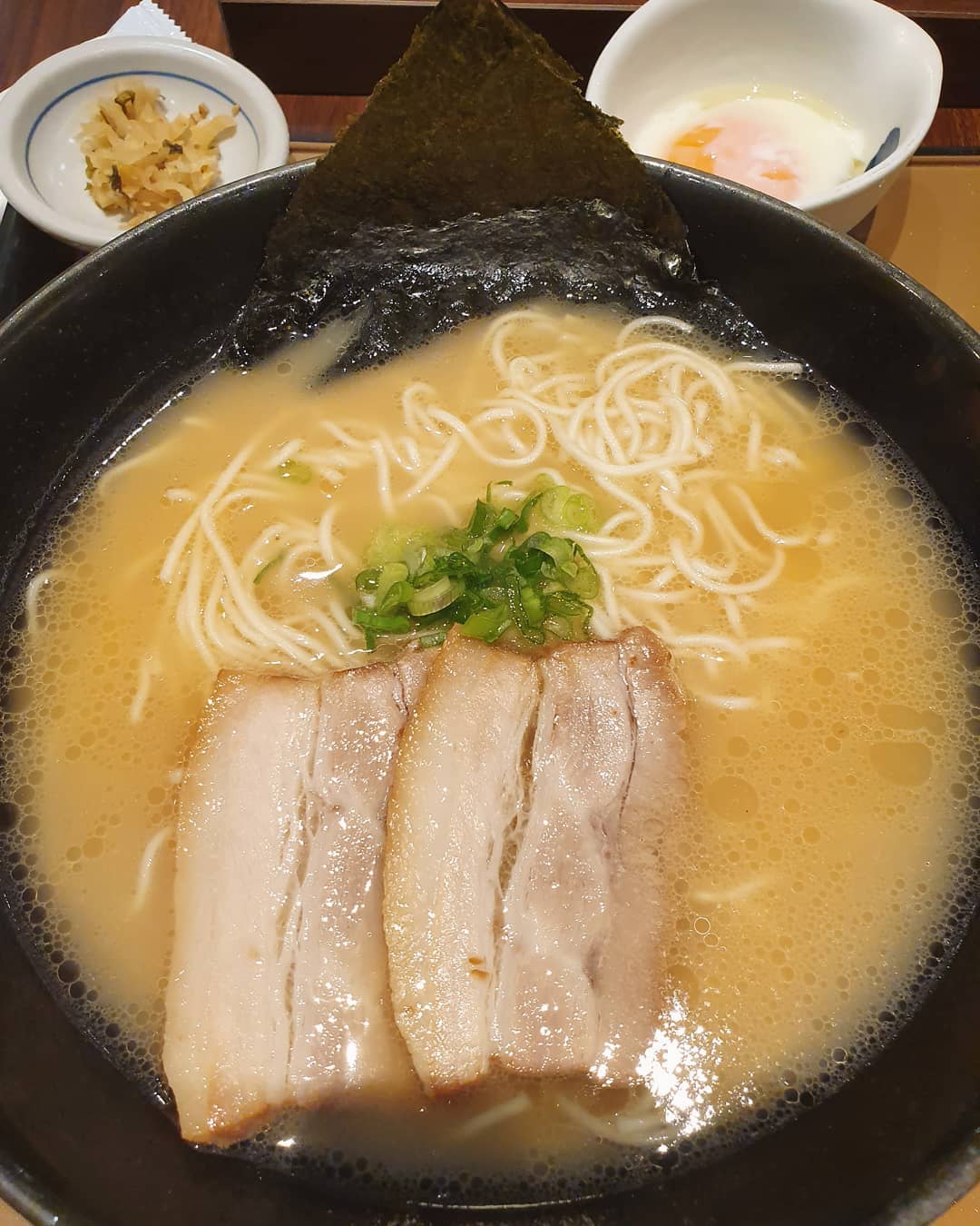 Tonkotsu ramen ($12.90++)!