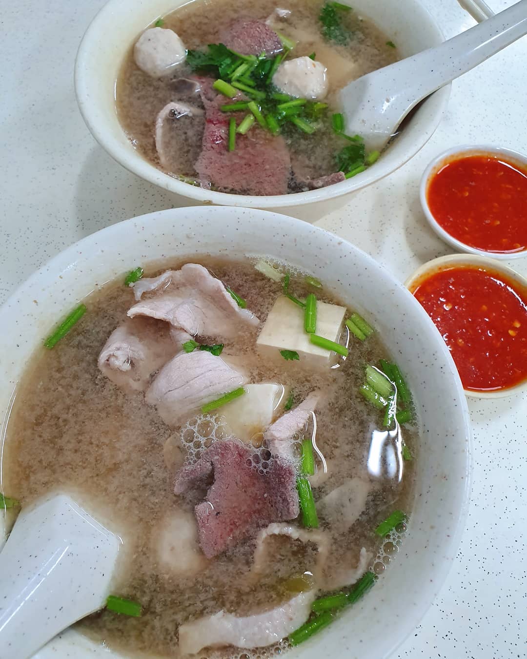 下雨天吃猪杂汤 ($4 each)!
