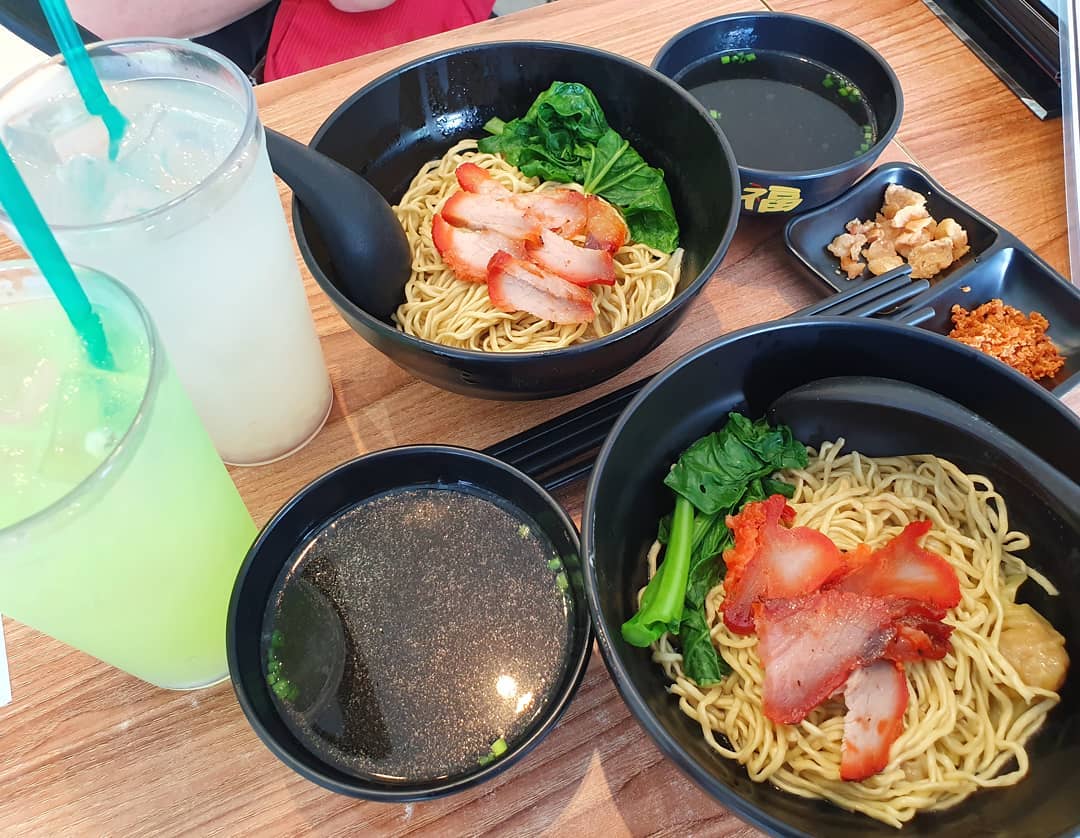 Wanton mee (Burpple Beyond: $4.80); Cucumber lemonade ($1.70); Barley ($2)!