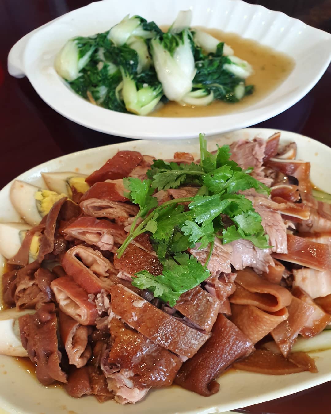 Kway chap & 奶白菜!