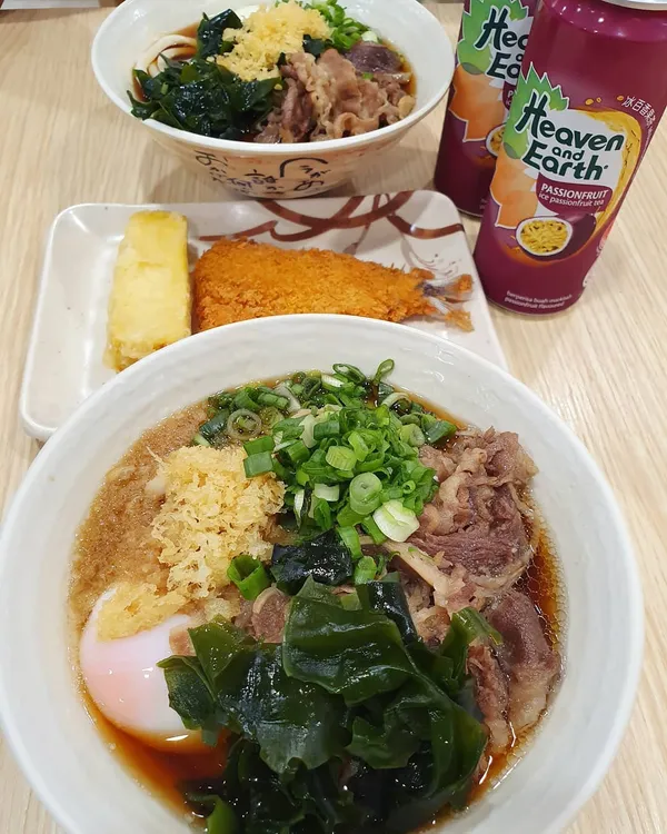 Udon + tempura + drink (Burpple Beyond: $15.20)!