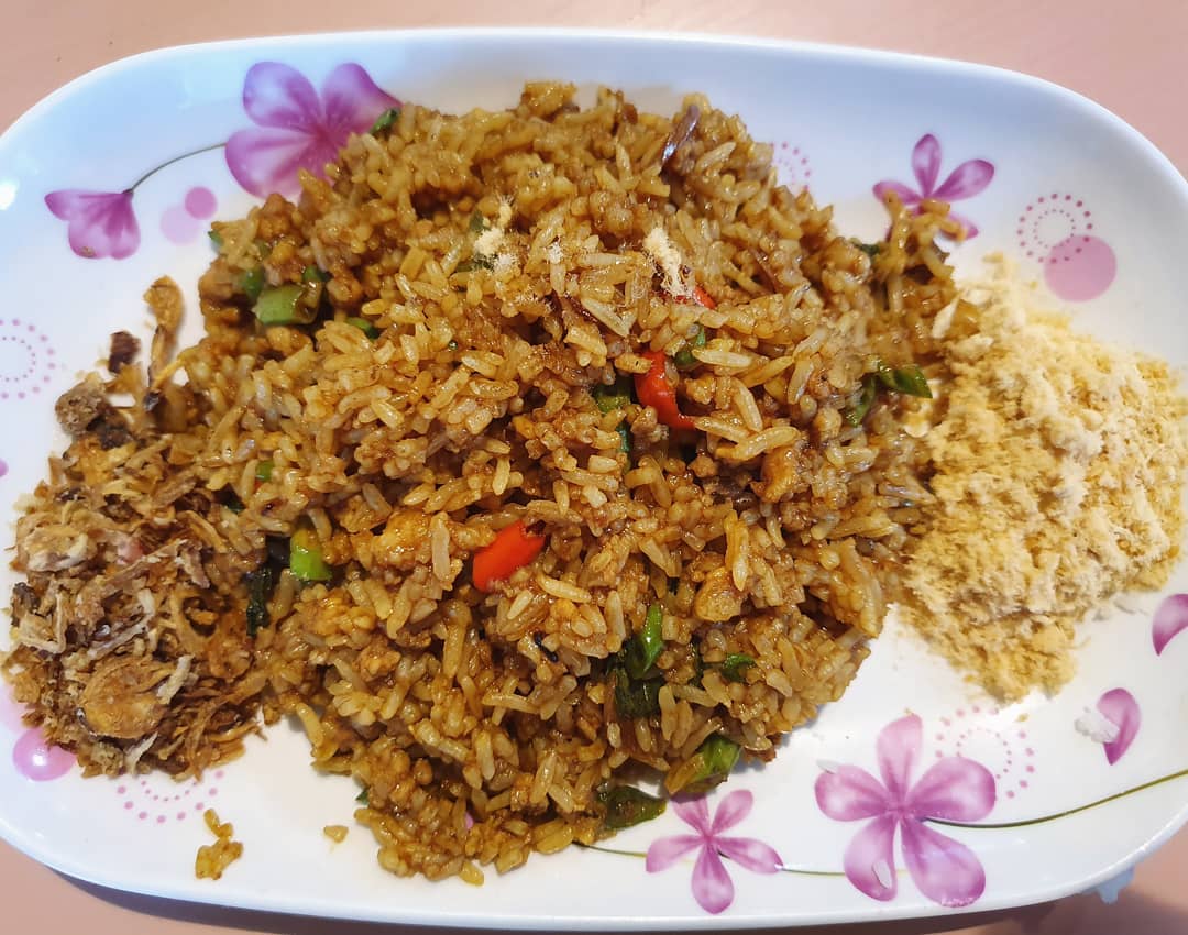 Basil pork fried rice ($4)!