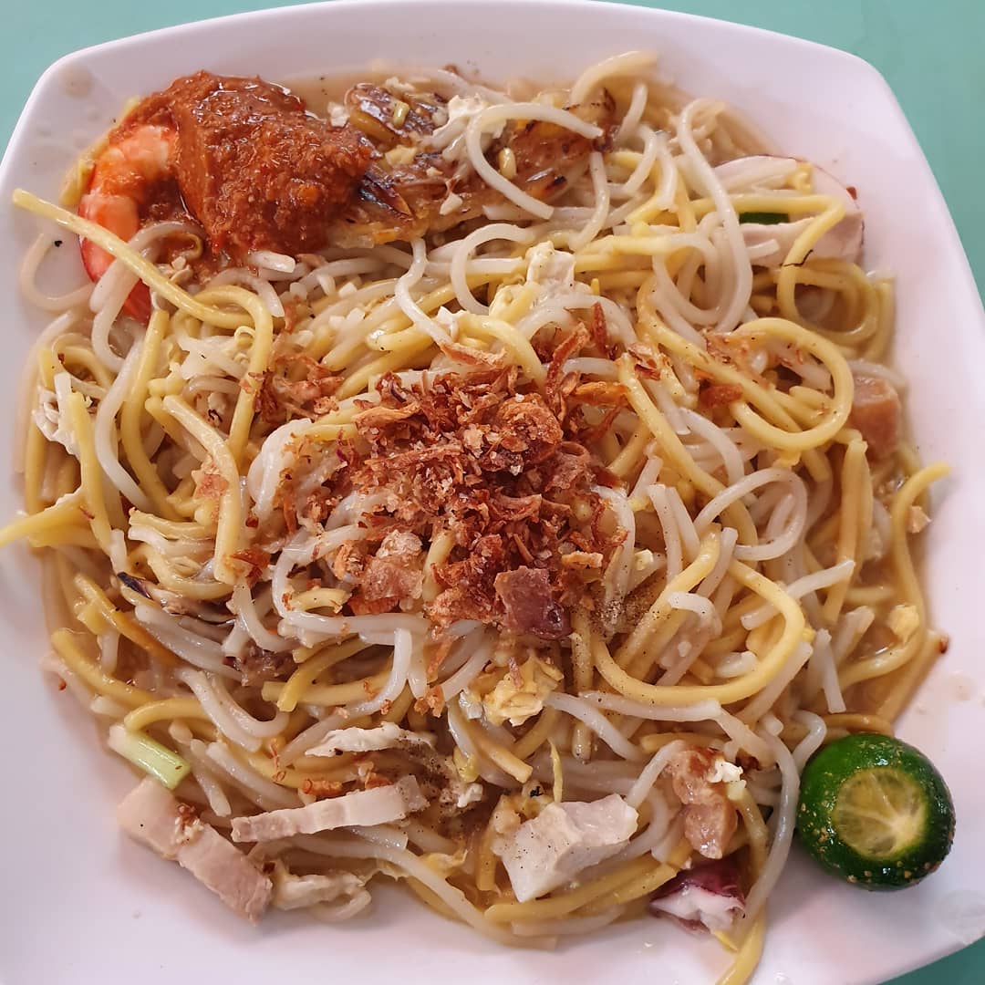 Yuan Hokkien Fried Prawn Mee 元福建炒虾面 ($4)!