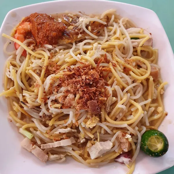 Yuan Hokkien Fried Prawn Mee 元福建炒虾面 ($4)!
