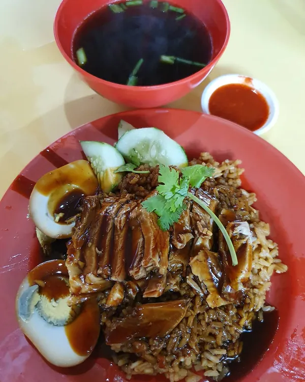 Braised duck rice ($4.10)!