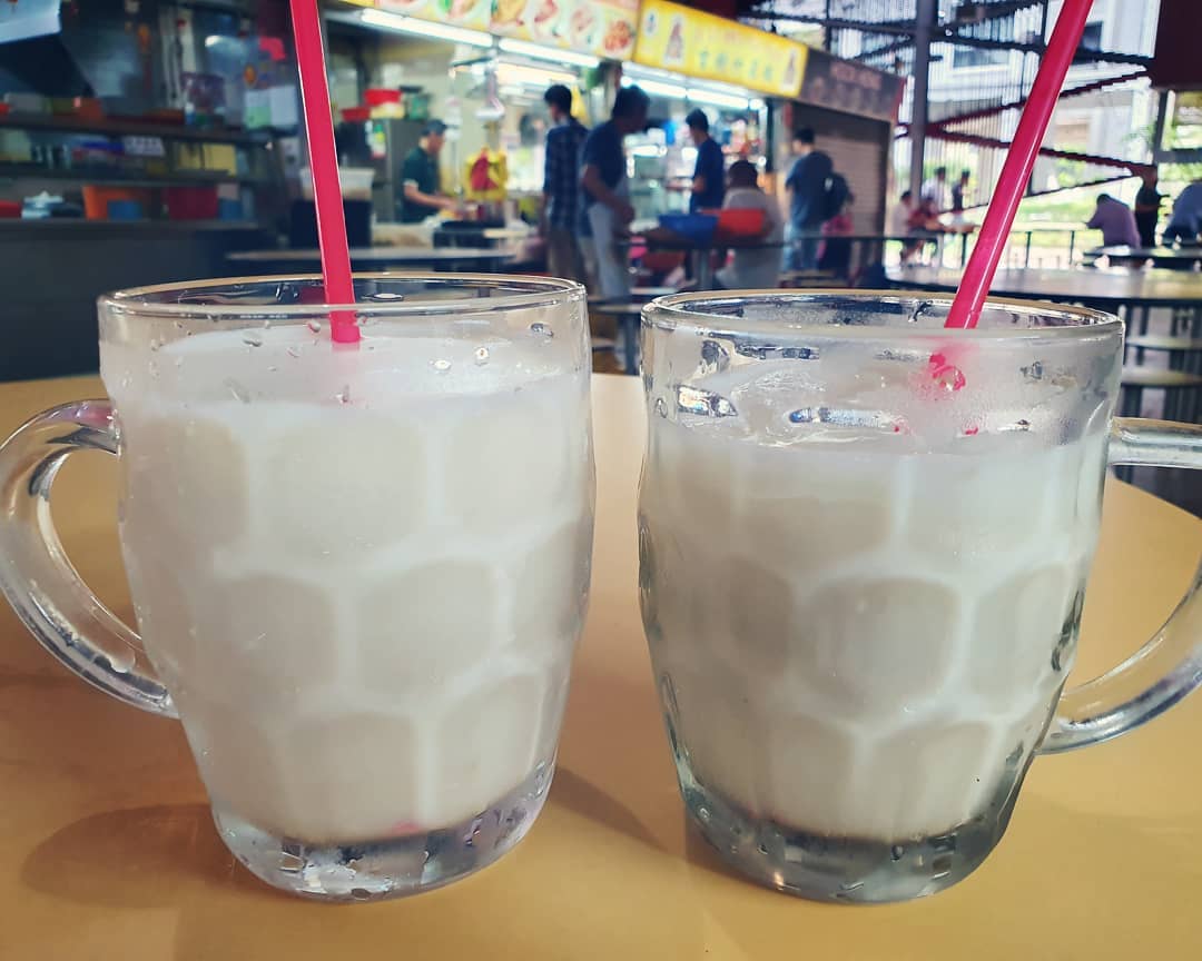 Favourite soya bean drink ($0.80 each)!