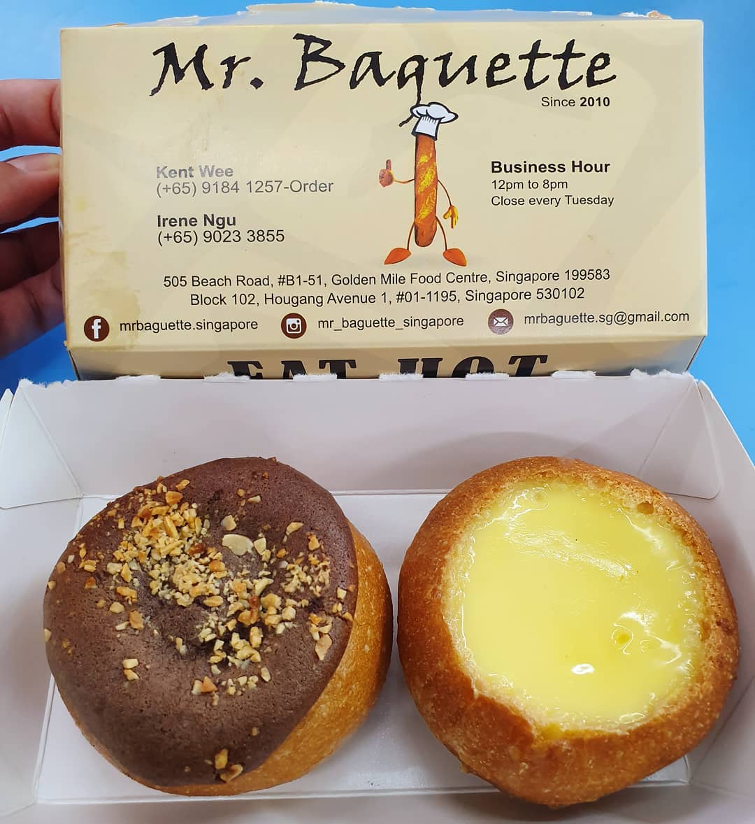 Hazelnut lava & Original baguettes (1 for $3; 2 for $4)!