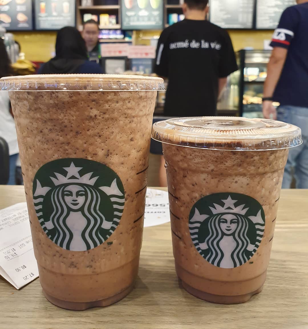 Java Chip (Tall: $7.20; Venti: $8.90)!