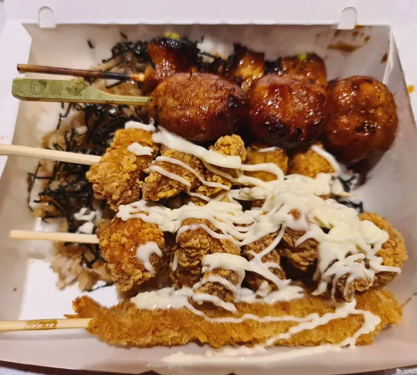 Tori-Q chicken set ($9.30)!