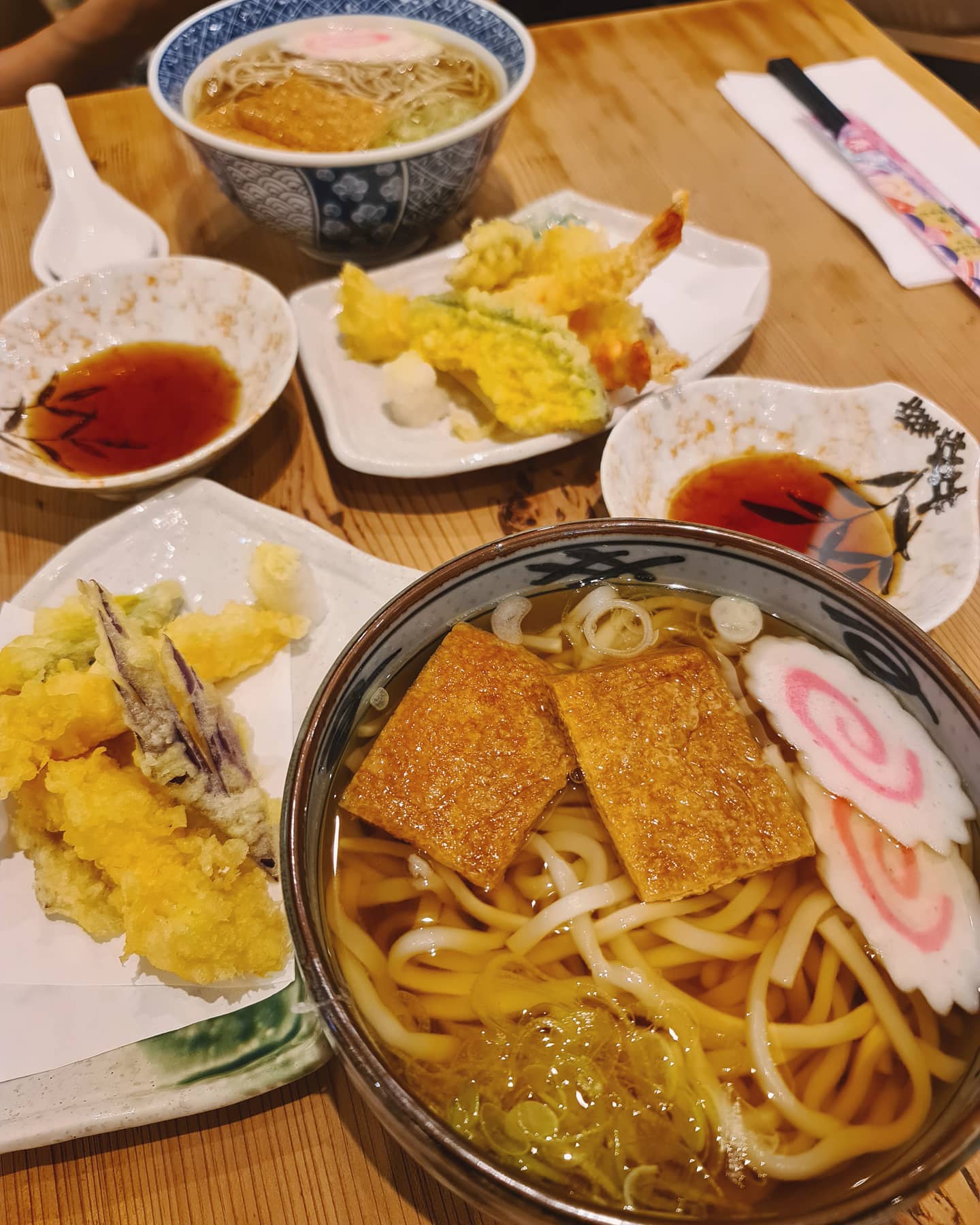 Tempura prawn soba/udon (1-for-1: $23++)!