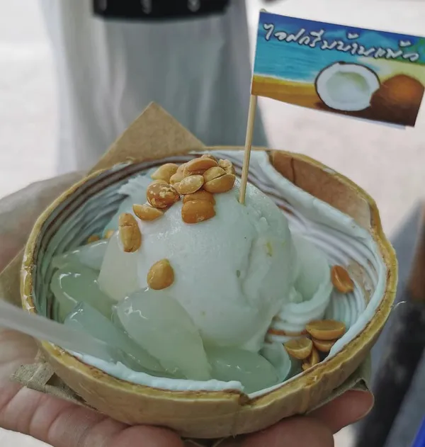 Coconut ice cream!