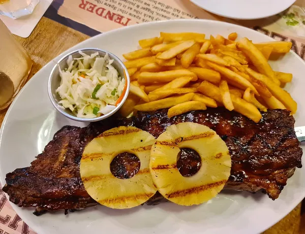 Honey rum baby back ribs (1-for-1 promo: $39.80++)!