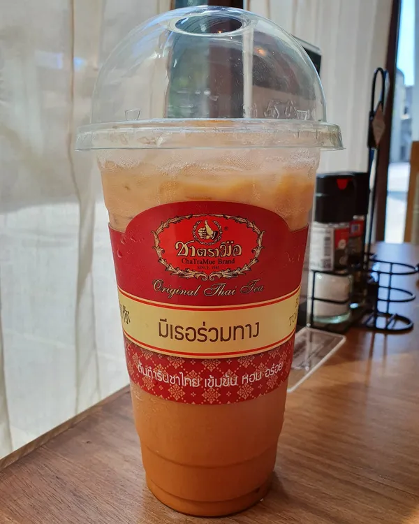 Bangkok drink — Thai milk tea (THB $50)!
