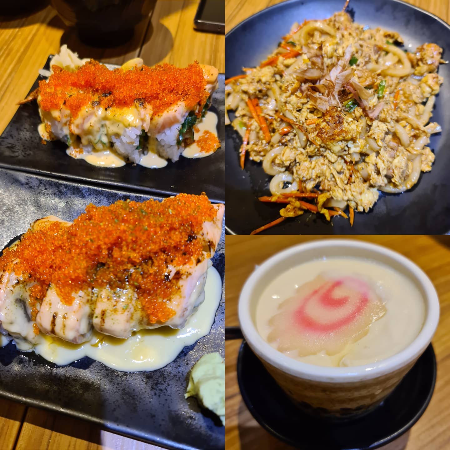 Shiok maki gen 1 & 2, fried yaki udon, chawanmushi x2 ($54.14)!