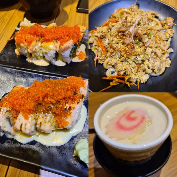Shiok maki gen 1 & 2, fried yaki udon, chawanmushi x2 ($54.14)!