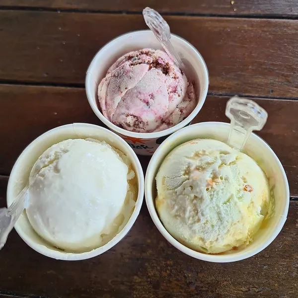 Ice cream ($3.80 per scoop)!