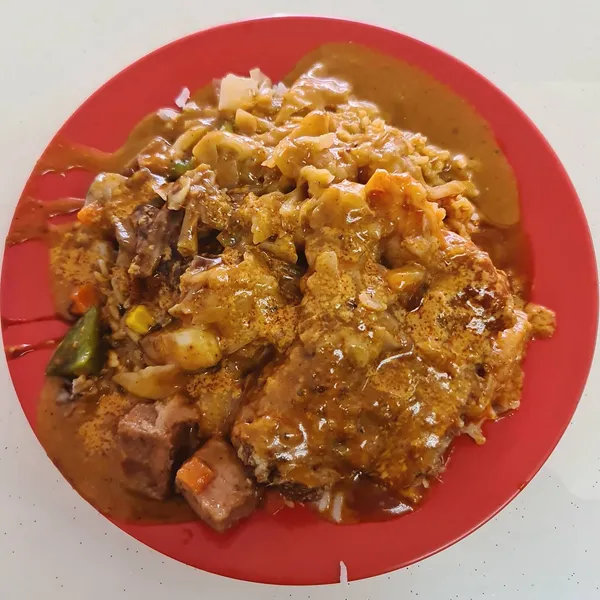 Monday's late lunch ($5) after morning badminton!