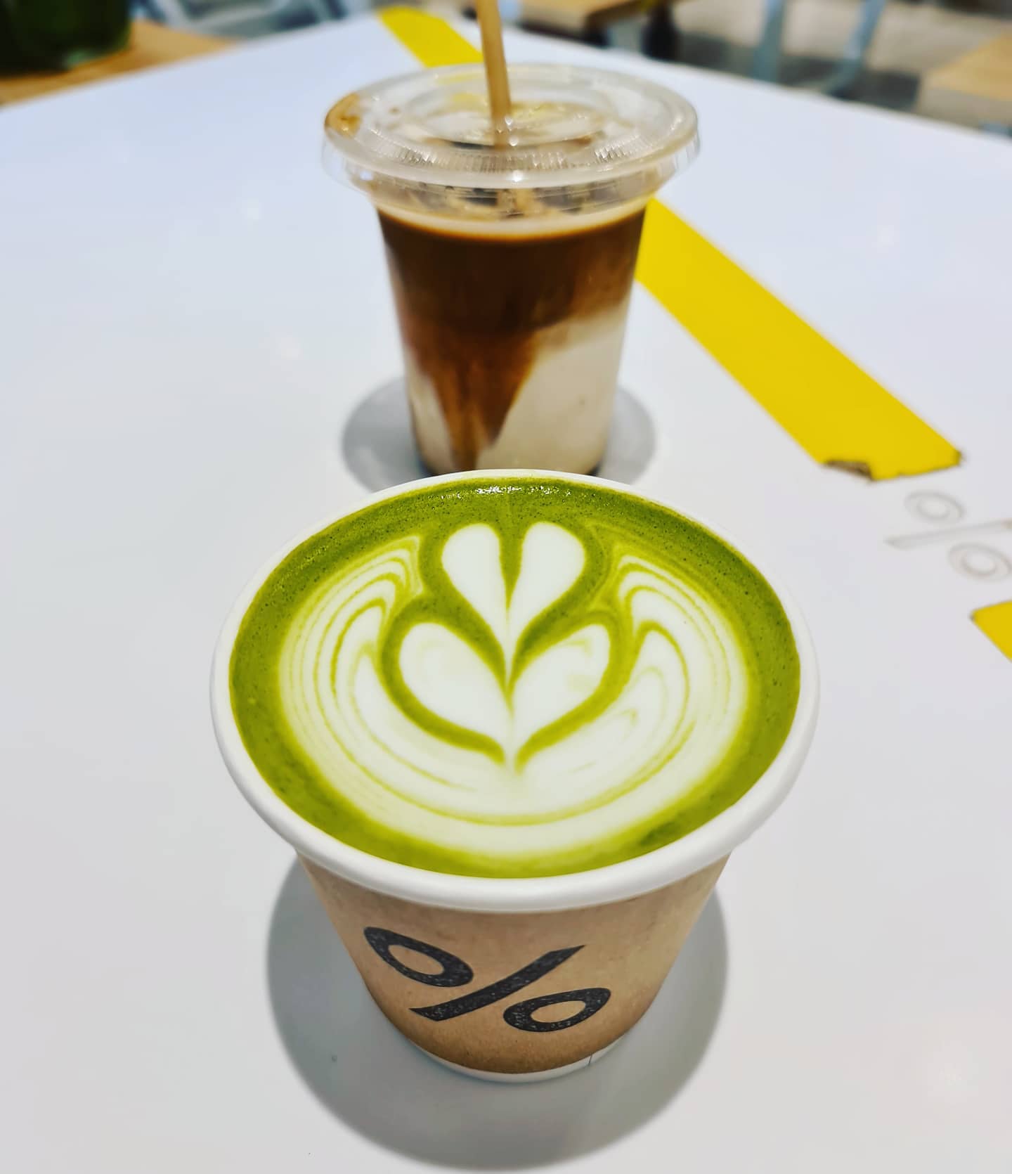 Cafe Latte ($8) & Matcha Latte ($8.60)!