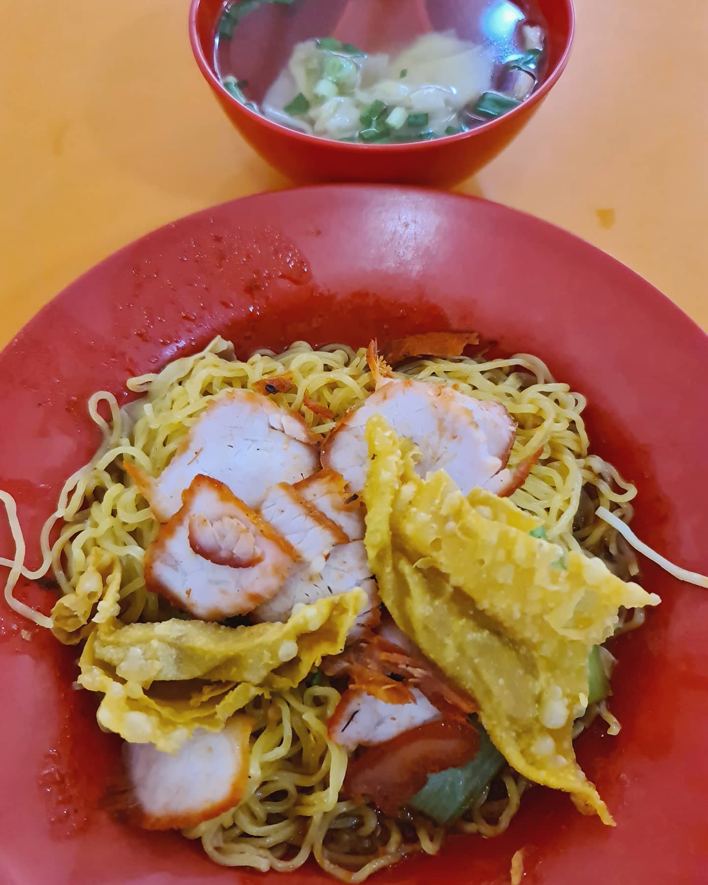TGIF brunch — wanton mee ($3)!