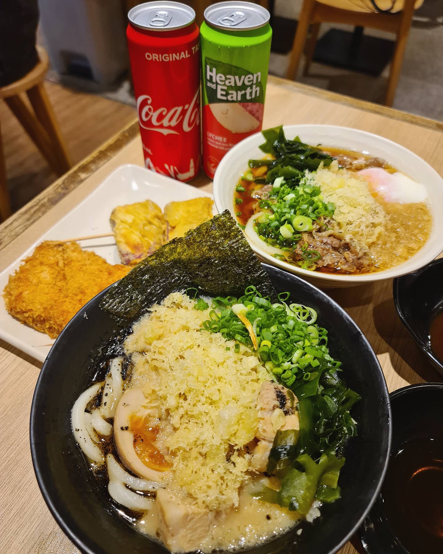 Dinner set — udon + tempura + drink (Burpple Beyond: $16.48)!